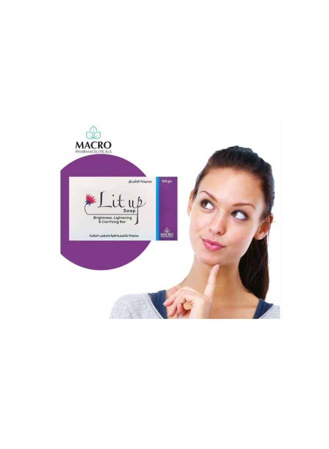 Macro Lit Up Soap – Brightening, Lightening & Clarifying Bar 100g - Image 5